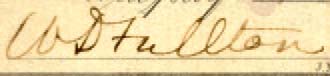 W D Fullton signature